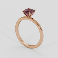 1.47 Ct. Pinkish Brown Sapphire Ring, 14K Rose Gold 2