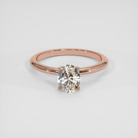 1.84 Ct. Peach Sapphire Ring, 14K Rose Gold 1