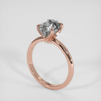 3.35 Ct. White Sapphire Ring, 14K Rose Gold 2