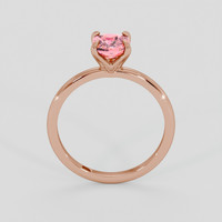 0.92 Ct. Padparadscha Sapphire Ring, 14K Rose Gold 3