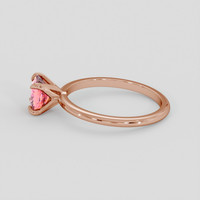 0.92 Ct. Padparadscha Sapphire Ring, 14K Rose Gold 4