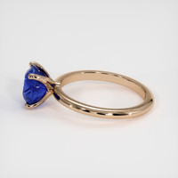 2.59 Ct. Blue Sapphire Ring, 14K Rose Gold 4