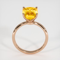 4.52 Ct. Orange Sapphire Ring, 14K Rose Gold 3
