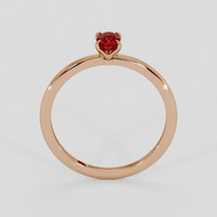 0.48 Ct. Ruby Ring, 18K Rose Gold 3