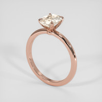 1.75 Ct. Peach Sapphire Ring, 18K Rose Gold 2