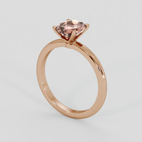 1.53 Ct. Pinkish Brown Sapphire Ring, 18K Rose Gold 2
