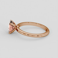 1.53 Ct. Pinkish Brown Sapphire Ring, 18K Rose Gold 4