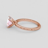 2.52 Ct. Pink Sapphire Ring, 18K Rose Gold 4
