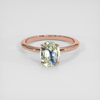 2.26 Ct. Bi Color Sapphire Ring, 18K Rose Gold 1