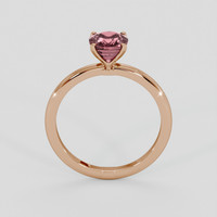 1.47 Ct. Pinkish Brown Sapphire Ring, 18K Rose Gold 3