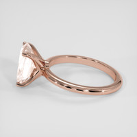3.58 Ct. Peach Sapphire Ring, 18K Rose Gold 4