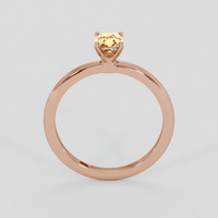0.55 Ct. Padparadscha Sapphire Ring, 18K Rose Gold 3