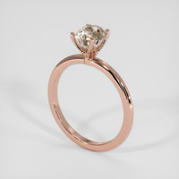 1.84 Ct. Peach Sapphire Ring, 18K Rose Gold 2