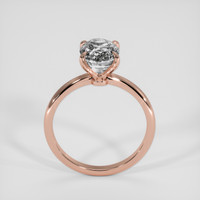 3.35 Ct. White Sapphire Ring, 18K Rose Gold 3