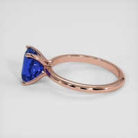 2.15 Ct. Blue Sapphire Ring, 18K Rose Gold 4