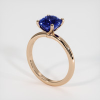 2.59 Ct. Blue Sapphire Ring, 18K Rose Gold 2