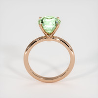 3.56 Ct. Green Sapphire Ring, 18K Rose Gold 3