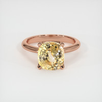 6.59 Ct. Sapphire Ring, 18K Rose Gold 1