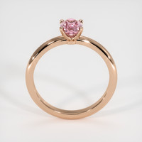 0.92 Ct. Purplish Pink Sapphire Ring, 18K Rose Gold 3