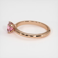 0.92 Ct. Purplish Pink Sapphire Ring, 18K Rose Gold 4