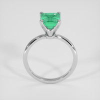 2.23 Ct. Emerald Ring, Silver 3