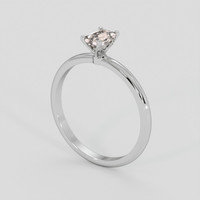 0.39 Ct. Peach Sapphire Ring, Silver 2