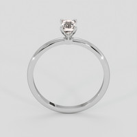 0.39 Ct. Peach Sapphire Ring, Silver 3