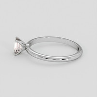 0.39 Ct. Peach Sapphire Ring, Silver 4