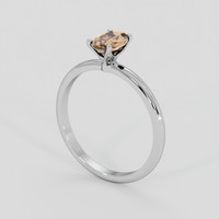 0.71 Ct. Brown Sapphire Ring, Silver 2