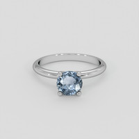 1.09 Ct. Bluish Grey Sapphire Ring, Silver 1