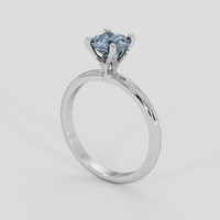 1.09 Ct. Bluish Grey Sapphire Ring, Silver 2
