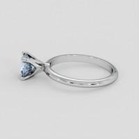1.09 Ct. Bluish Grey Sapphire Ring, Silver 4