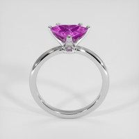 1.58 Ct. Pinkish Purple Sapphire Ring, Silver 3