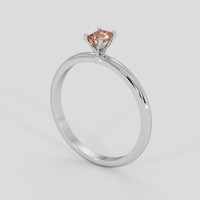 0.24 Ct. Peach Sapphire Ring, Silver 2