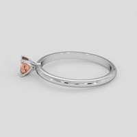 0.24 Ct. Peach Sapphire Ring, Silver 4