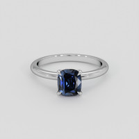 1.63 Ct. Blue Spinel Ring, 10K White Gold 1