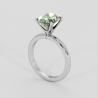 2.67 Ct. Green Tourmaline Ring, 10K White Gold 2