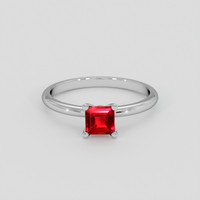 0.48 Ct. Ruby Ring, 10K White Gold 1