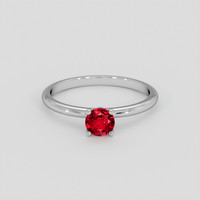 0.45 Ct. Ruby Ring, 10K White Gold 1