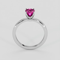 1.24 Ct. Pink Sapphire Ring, 10K White Gold 3