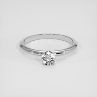 0.48 Ct. White Sapphire Ring, 10K White Gold 1