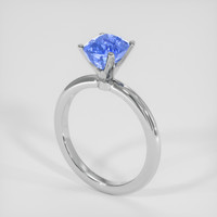 2.18 Ct. Blue Sapphire Ring, 10K White Gold 2