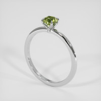 0.66 Ct. Green Sapphire Ring, 10K White Gold 2