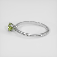 0.66 Ct. Green Sapphire Ring, 10K White Gold 4