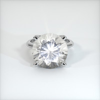 15.98 Ct. White Sapphire Ring, 10K White Gold 1