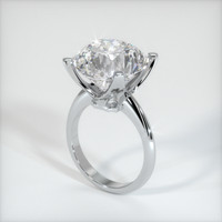 15.98 Ct. White Sapphire Ring, 10K White Gold 2