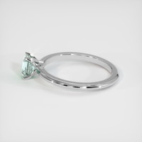 0.76 Ct. Bluish Green Sapphire Ring, 10K White Gold 4