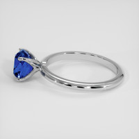 2.04 Ct. Blue Sapphire Ring, 14K White Gold 4