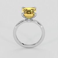 4.01 Ct. Yellow Citrine Ring, 14K White Gold 3