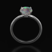1.22 Ct. Gemstone Ring, 14K White Gold 3